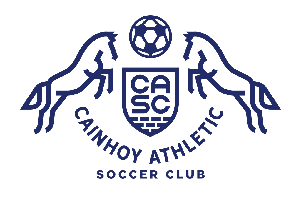 Cainhoy Athletic double horses logo